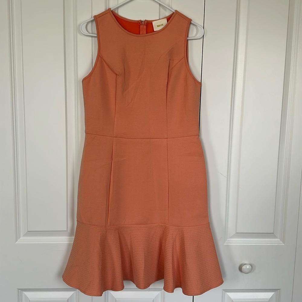 Maeve orange flouncy dress